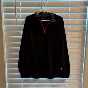Lands' End Black Top with Red Accent